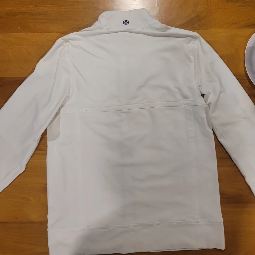 Lululemon Athletica White Zip-Up Jacket